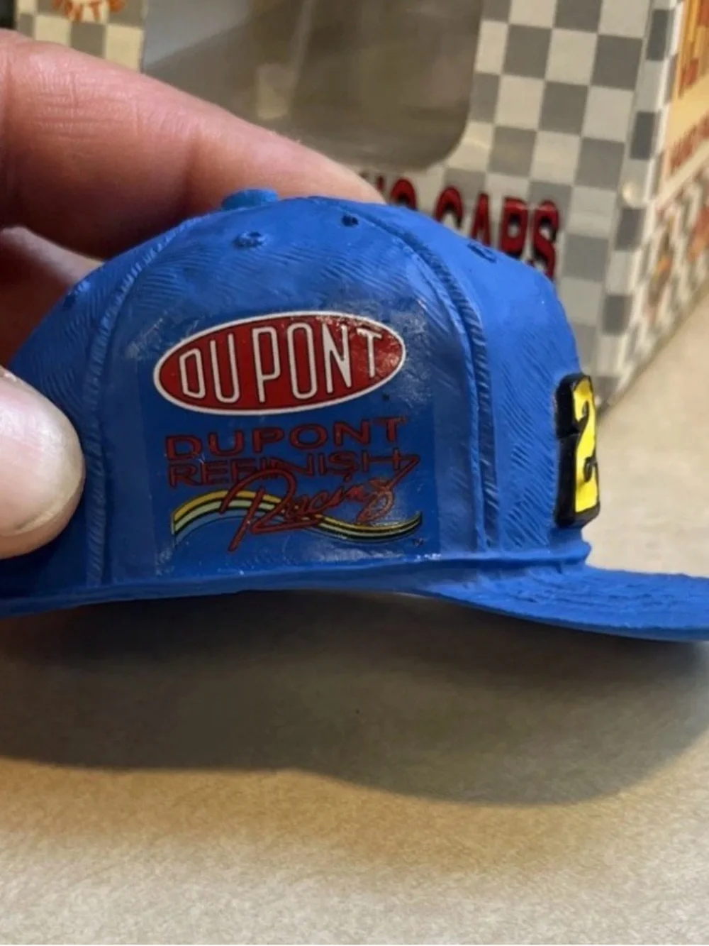 Vintage Hand Painted Ceramic Racing Jeff Gordon Hat 1997, Winston Cup Series